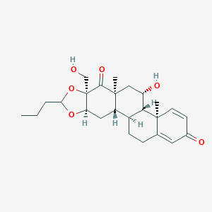 16,17-[(1RS)-Butylidenebis(oxy)]-11-hydroxy-17-(hydroxymethyl)-D-homoandrosta-1,4-diene-3,17a-dione(Mixture of Diastereomers)ͼƬ