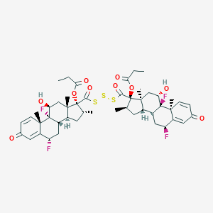 (6,11,16,17)-(6',11',16',17')-17,17'-(Trithiodicarbonyl)bis[6,9-difluoro-11-hydroxy-16-methyl-17-(1-oxopropoxy)-androsta-1,4-dien-3-oneͼƬ