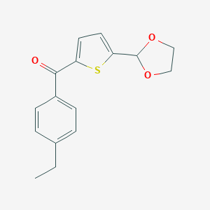 5-(1,3-Dioxolan-2-yl)-2-(4-ethylbenzoyl)thiopheneͼƬ