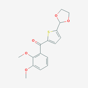 2-(2,3-Dimethoxybenzoyl)-5-(1,3-dioxolan-2-yl)thiopheneͼƬ