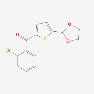 2-(2-Bromobenzoyl)-5-(1,3-dioxolan-2-yl)thiopheneͼƬ