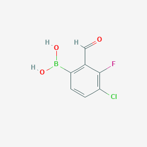 4-Chloro-3-fluoro-2-formylphenylboronic acidͼƬ