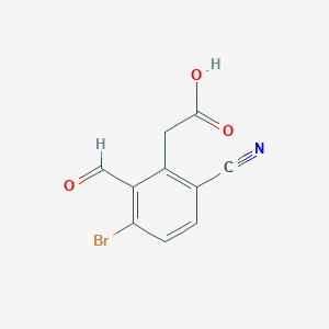 3-Bromo-6-cyano-2-formylphenylacetic acidͼƬ