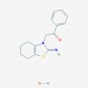 2-[2-Imino-4,5,6,7-tetrahydro-1,3-benzothiazol-3(2H)-yl]-1-phenyl-1-ethanone hydrobromideͼƬ