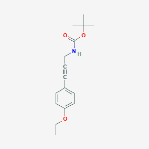 tert-butyl N-[3-(4-ethoxyphenyl)prop-2-yn-1-yl]carbamateͼƬ