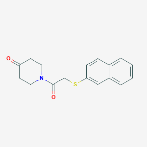 1-[2-(Naphthalen-2-ylsulfanyl)acetyl]piperidin-4-oneͼƬ