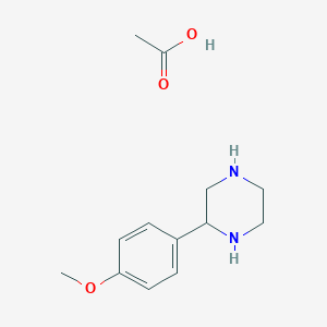 2-(4-Methoxy-phenyl)-piperazine hydrogen acetateͼƬ