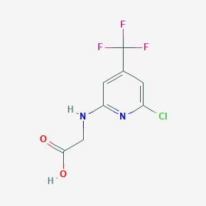 [6-Chloro-4-(trifluoromethyl)pyridin-2-yl]glycineͼƬ