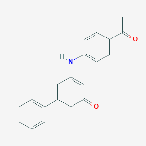 3-((4-acetylphenyl)amino)-5-phenylcyclohex-2-en-1-oneͼƬ