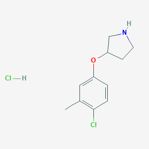 3-(4-Chloro-3-methylphenoxy)pyrrolidine HydrochlorideͼƬ