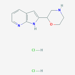 2-Morpholin-2-yl-1H-pyrrolo[2,3-b]pyridine dihydrochlorideͼƬ