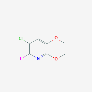 7-Chloro-6-iodo-2,3-dihydro-[1,4]dioxino[2,3-b]pyridineͼƬ