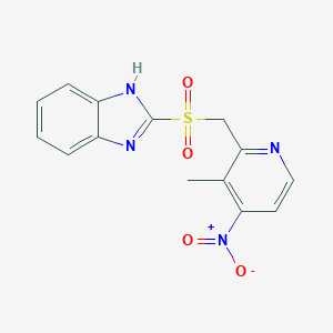 2-[[(3-Methyl-4-nitro-2-pyridinyl)methyl]sulfonyl]-1H-benzimidazoleͼƬ