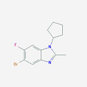 5-Bromo-1-cyclopentyl-6-fluoro-2-methylbenzimidazoleͼƬ