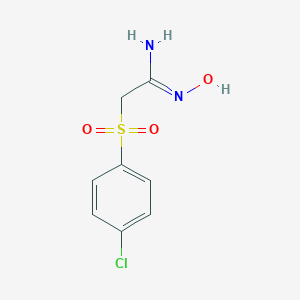 2-[(4-Chlorophenyl)sulfonyl]-N'-hydroxyethanimidamideͼƬ