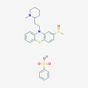 10-(2-(1-methylpiperidin-2-yl)ethyl)-2-(methylsulfinyl)-10H-phenothiazine benzenesulfonate图片