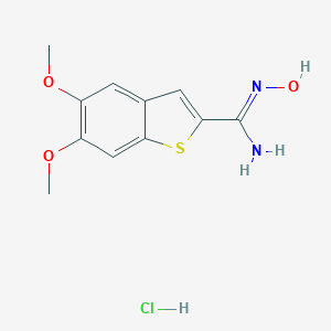 N'-Hydroxy-5,6-dimethoxy-1-benzothiophene-2-carboximidamide hydrochlorideͼƬ