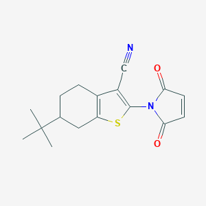 6-tert-Butyl-2-(2,5-dioxo-2,5-dihydro-1H-pyrrol-1-yl)-4,5,6,7-tetrahydro-1-benzothiophene-3-carbonitrileͼƬ