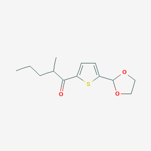 5-(1,3-Dioxolan-2-yl)-2-thienyl 1-methylbutyl ketoneͼƬ