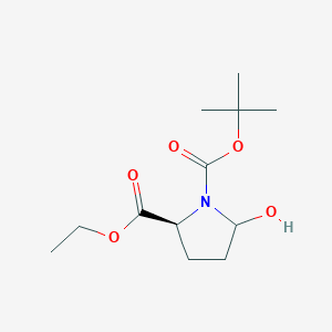 (2S)-1-tert-Butyl 2-ethyl 5-hydroxypyrrolidine-1,2-dicarboxylateͼƬ