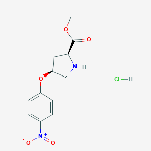 Methyl(2S,4S)-4-(4-nitrophenoxy)-2-pyrrolidinecarboxylate hydrochlorideͼƬ