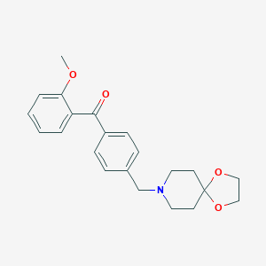 4'-[8-(1,4-dioxa-8-azaspiro[4,5]decyl)methyl]-2-methoxy benzophenoneͼƬ