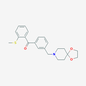 3'-[8-(1,4-dioxa-8-azaspiro[4,5]decyl)methyl]-2-thiomethyl benzophenoneͼƬ