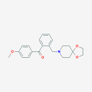 2-[8-(1,4-Dioxa-8-azaspiro[4,5]decyl)methyl]-4'-methoxy benzophenoneͼƬ