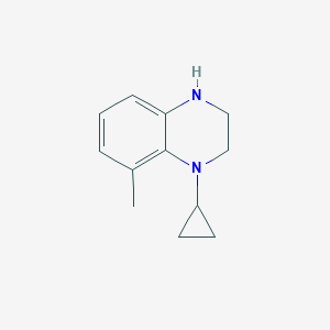 1-cyclopropyl-8-methyl-1,2,3,4-tetrahydroquinoxalineͼƬ