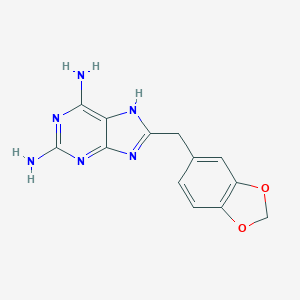 8-(Benzo[d][1,3]dioxol-5-ylmethyl)-9H-purine-2,6-diamineͼƬ