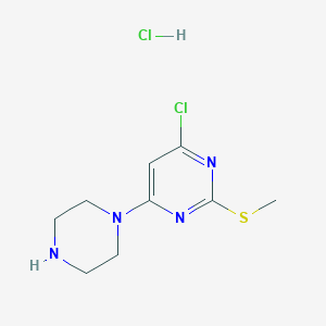 4-Chloro-2-methylsulfanyl-6-piperazin-1-yl-pyrimidine hydrochlorideͼƬ