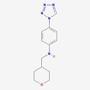 N-(oxan-4-ylmethyl)-4-(1H-1,2,3,4-tetrazol-1-yl)anilineͼƬ