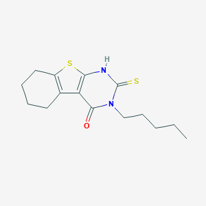 4-Pentyl-5-sulfanyl-8-thia-4,6-diazatricyclo[7,4,0,0,2,7]trideca-1(9),2(7),5-trien-3-oneͼƬ