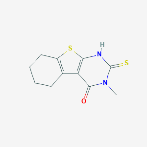 4-Methyl-5-sulfanyl-8-thia-4,6-diazatricyclo[7,4,0,0,2,7]trideca-1(9),2(7),5-trien-3-oneͼƬ