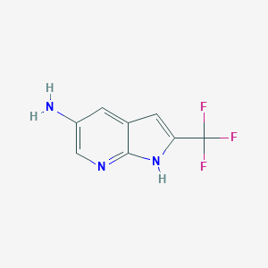 2-(Trifluoromethyl)-1H-pyrrolo[2,3-b]pyridin-5-amineͼƬ