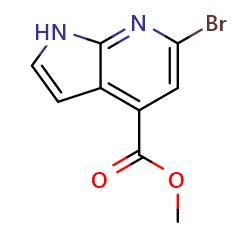 methyl6-bromo-1H-pyrrolo[2,3-b]pyridine-4-carboxylateͼƬ