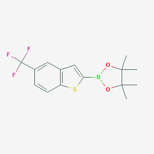 4,4,5,5-tetramethyl-2-[5-(trifluoromethyl)benzothiophen-2-yl]-1,3,2-dioxaborolaneͼƬ