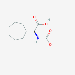 (S)-2-(Tert-butoxycarbonylamino)-2-cycloheptylaceticacidͼƬ