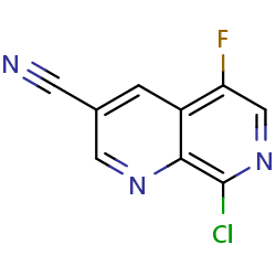 8-chloro-5-fluoro-1,7-naphthyridine-3-carbonitrileͼƬ