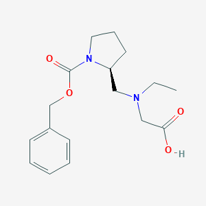 (S)-2-[(Carboxymethyl-ethyl-amino)-methyl]-pyrrolidine-1-carboxylic acid benzyl esterͼƬ