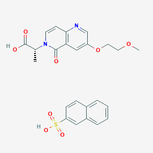 (2R)-2-[3-(2-methoxyethoxy)-5-oxo-5,6-dihydro-1,6-naphthyridin-6-yl]propanoicacidnaphthalene-2-sulfonicacidͼƬ