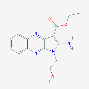 ethyl2-amino-1-(2-hydroxyethyl)-1H-pyrrolo[2,3-b]quinoxaline-3-carboxylateͼƬ