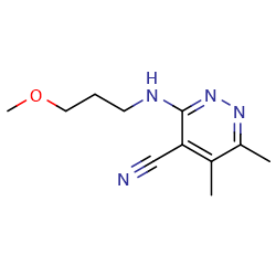 3-[(3-methoxypropyl)amino]-5,6-dimethylpyridazine-4-carbonitrileͼƬ