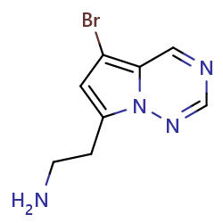 2-{5-bromopyrrolo[2,1-f][1,2,4]triazin-7-yl}ethan-1-amineͼƬ