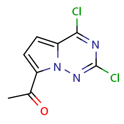 1-{2,4-dichloropyrrolo[2,1-f][1,2,4]triazin-7-yl}ethan-1-oneͼƬ