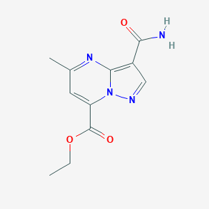 ethyl3-carbamoyl-5-methylpyrazolo[1,5-a]pyrimidine-7-carboxylateͼƬ