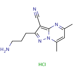 2-(3-aminopropyl)-5,7-dimethylpyrazolo[1,5-a]pyrimidine-3-carbonitrilehydrochlorideͼƬ