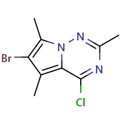 6-bromo-4-chloro-2,5,7-trimethylpyrrolo[2,1-f][1,2,4]triazineͼƬ