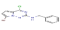 N-benzyl-7-bromo-4-chloropyrrolo[2,1-f][1,2,4]triazin-2-amineͼƬ