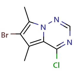 6-bromo-4-chloro-5,7-dimethylpyrrolo[2,1-f][1,2,4]triazineͼƬ
